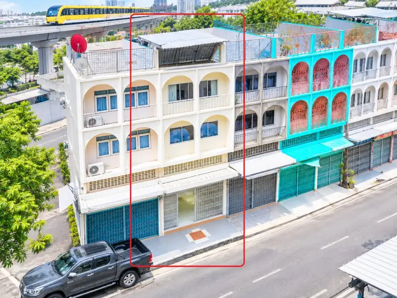 260927mstawpn ให้เช่า สำนักงาน รพ.เวชธานี โรงแรม ให้เช่าอาคารพาณิชย์ 4 ชั้น ลาดพร้าว103-113 18ตร.ว. 280ตร.ม. 3-4นอน 3น้ำ MRTบางกะปิ 598