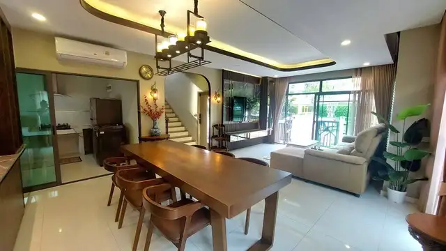 P799 ให้เช่า ขาย บ้านเดี่ยว 2 ชั้น โครงการ แกรนด์ บริทาเนีย พระราม 9 กรุงเทพกรีฑา Grand Britania Rama 9-Krungthepkreetha ถนนพัฒนาชนบท 3